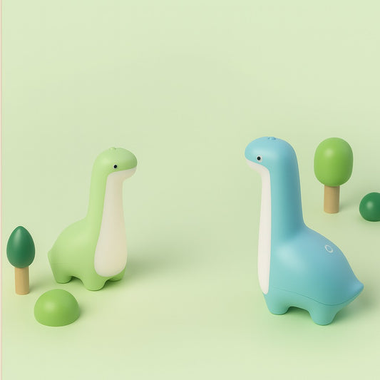 bebe veilleuse dinosaure vert bleu